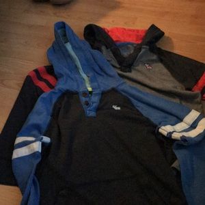 2 boys Abercrombie kids light weight hoodies